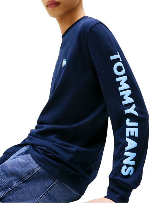 T-shirt blu in cotone Tommy Jeans | DM0DM21591C1G